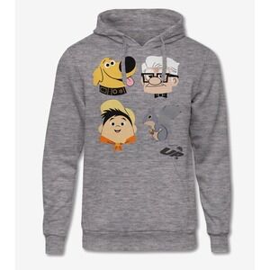 Disney Pixar Up Characters Hoodie‎ women 3X Gray Multi new